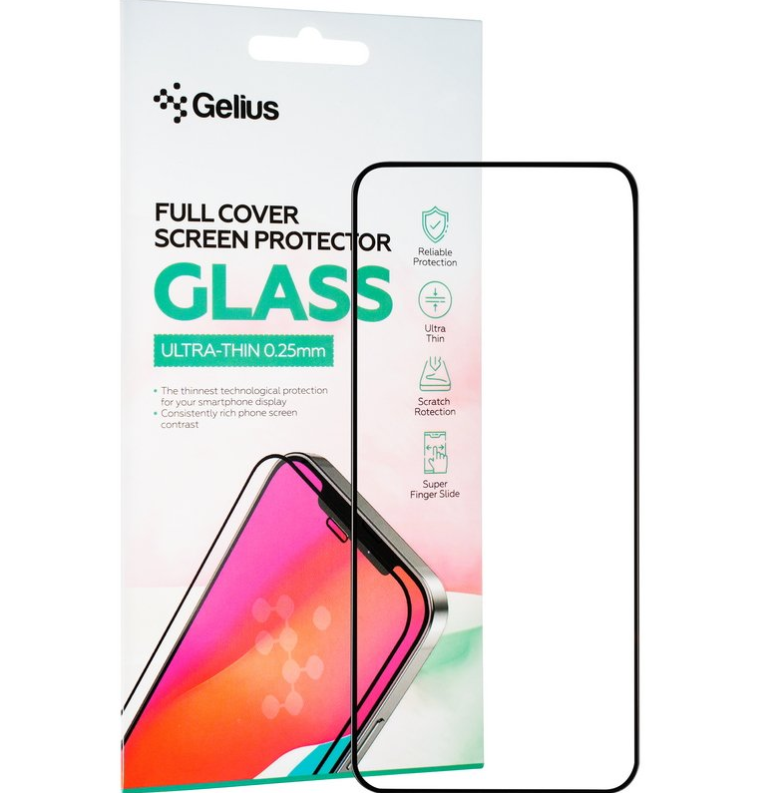 Защитное стекло Gelius Full Cover Ultra-Thin 0.25mm для Xiaomi 13 Black