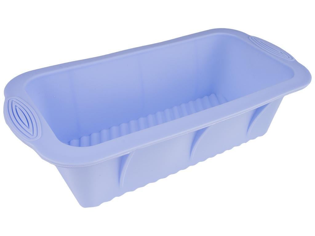 Форма для выпечки силиконовая Stenson 25,4x12,8x6,8 см Синий (MMS-MH-3031) - фото 1