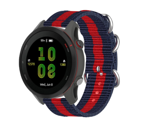 Ремешок Nylon для смарт-часов Garmin Forerunner 165 20 мм Красный с синим (51000) Ремешок Nylon для смарт-часов Garmin Forerunner 165 20 мм Красный с синим (51000)