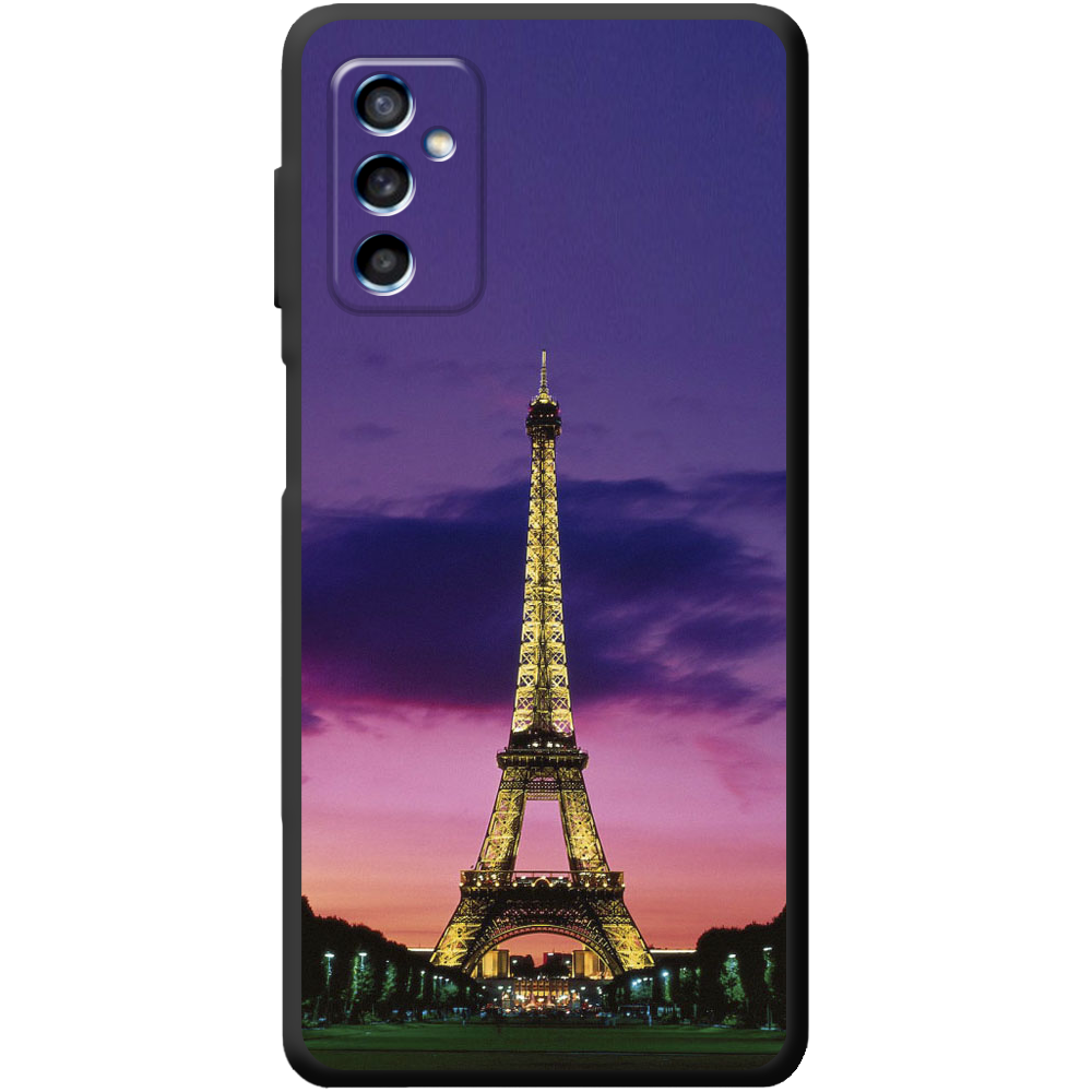 Чехол BoxFace Samsung Galaxy M52 (M526) Полночь в Париже Черный силикон (43657-up964-43763)
