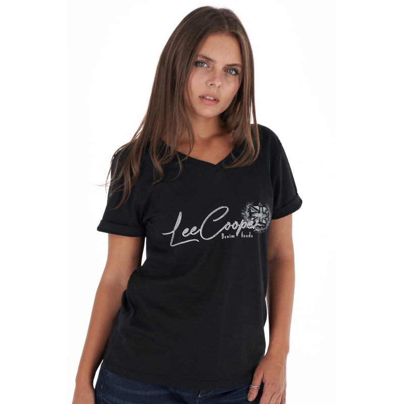 Футболка женская Lee Cooper 20195907 S Черный