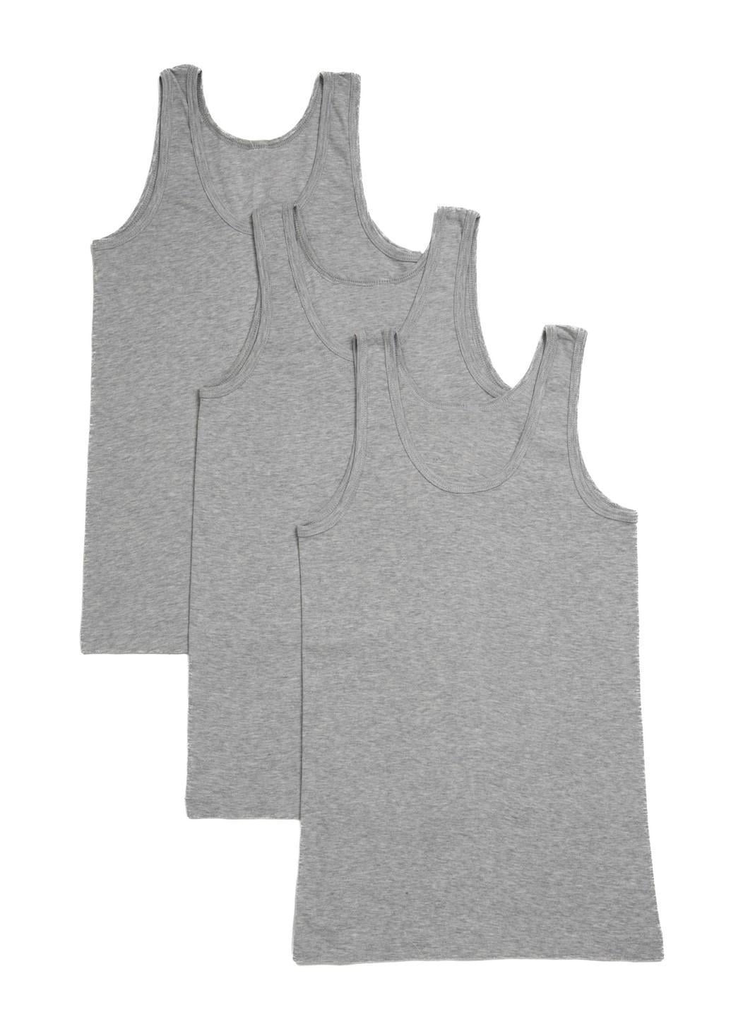 Сет мужских маек Наталюкс 2XL 3 шт. Серый (2111032045053)