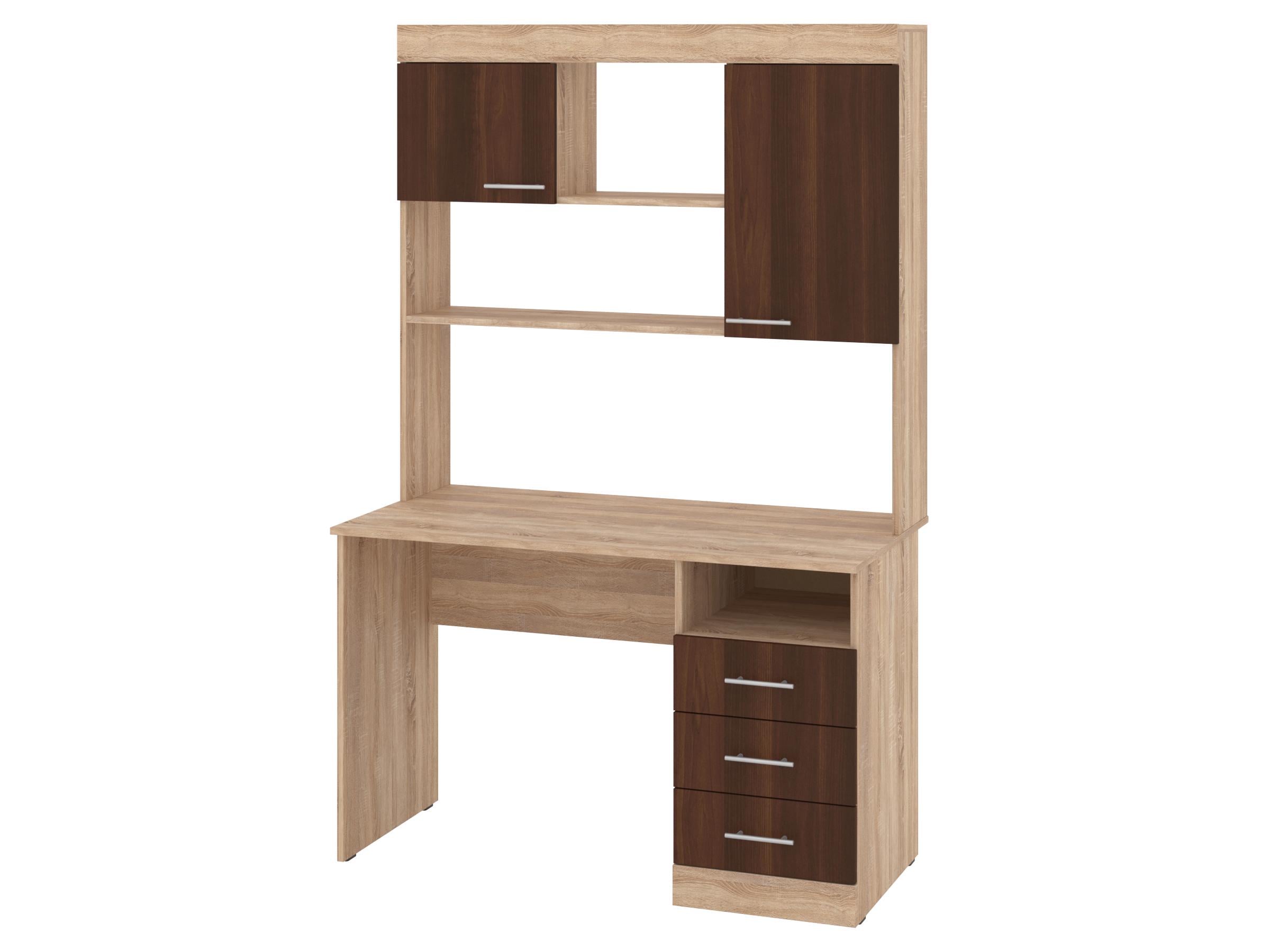 Письменный стол PEHOTIN Альтаир 120х60х75/186,5 см Дуб сонома/Орех (PN-101238) Письменный стол PEHOTIN Альтаир 120х60х75/186,5 см Дуб сонома/Орех (PN-101238)