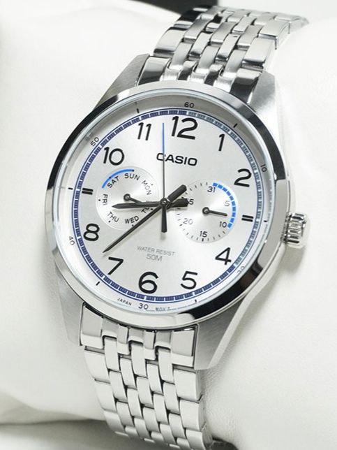 Наручные часы мужские Casio MTP-E340D-7A Timeless Collection Белый (2903909913)