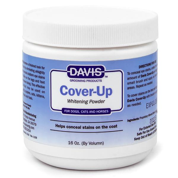 Пудра для собак/котів Davis Cover-Up Whitening Powder маскувальна відбілювальна 300 мл (CU16)