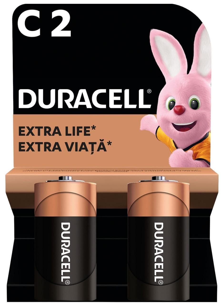 Батарейки лужні Duracell C 2 шт. (6409660)