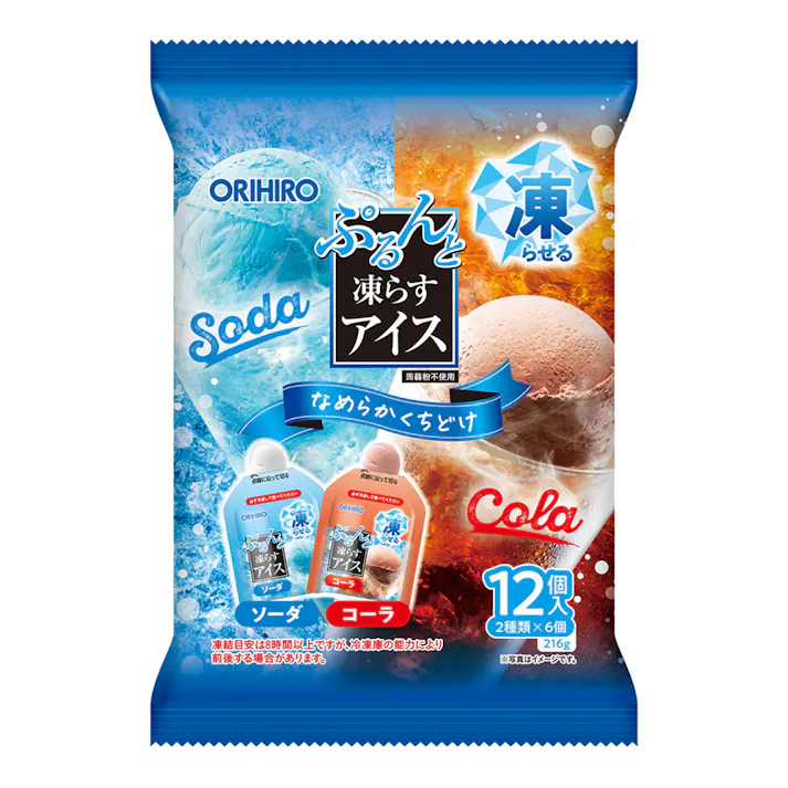 Десерт ORIHIRO Purunto Frozen Ice Cream Soda and Cola заморожуваний содова та кола 216 г