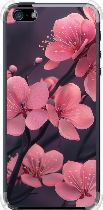 Чохол на iPhone 5 Пурпурова сакура (6075sp-18-42517)