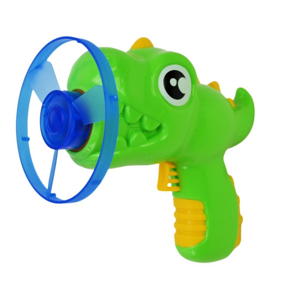 Дитячий пістолет запускалка Bambi HM-03 Динозаврик 4 диска Green (RLT53495)