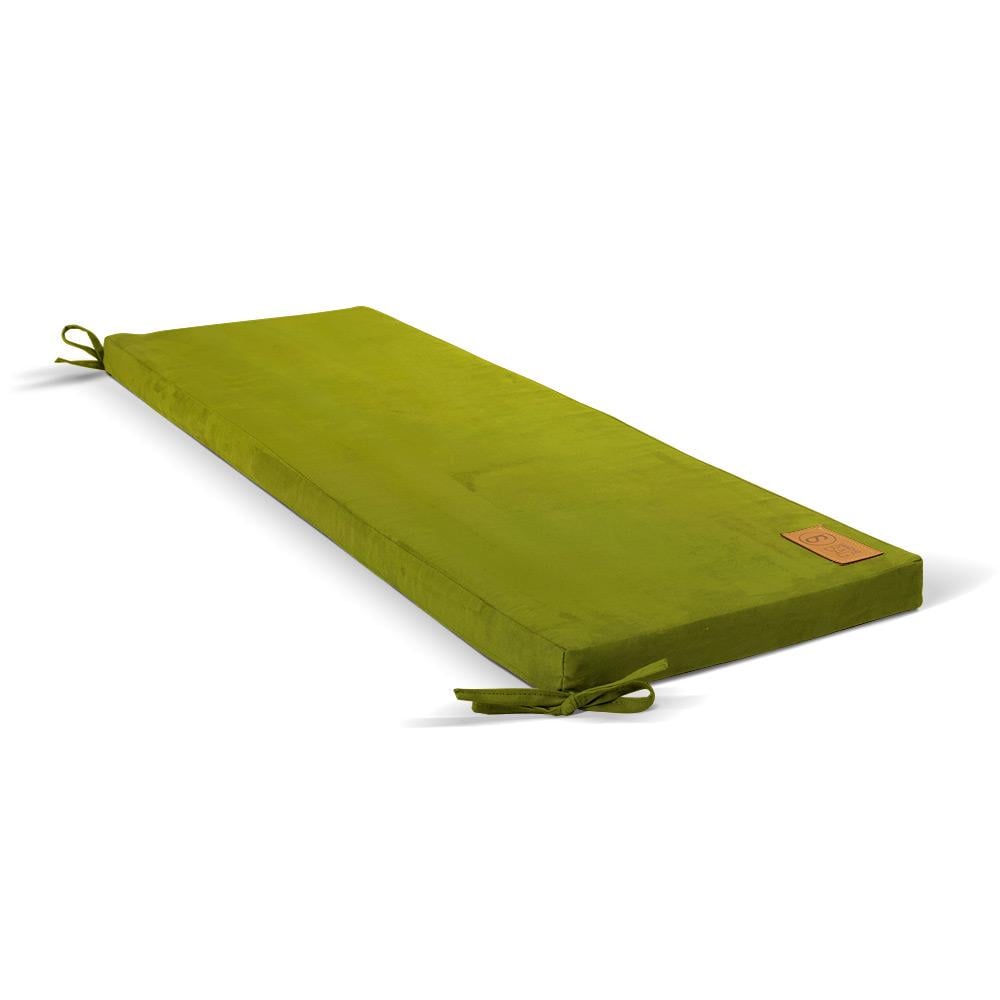 ᐉ Подушка поролоновая на лавку SanchoBAG Велюр 120x40x5 см Forest Green ...