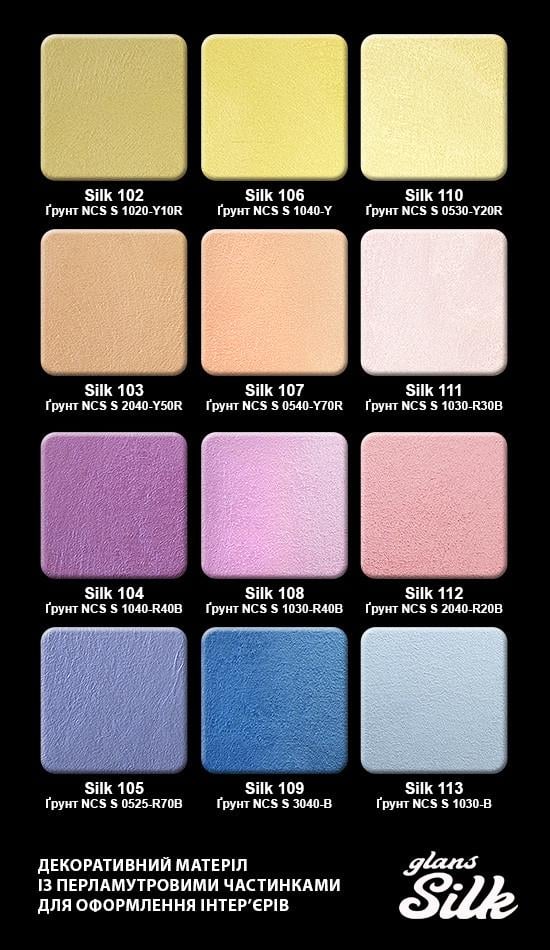 Фарба декоративна мокрий шовк Aura Silk Glans із шовковистим блиском та перламутровим ефектом 10 Срібний - фото 3 Фарба декоративна мокрий шовк Aura Silk Glans із шовковистим блиском та перламутровим ефектом 10 Срібний - фото 3