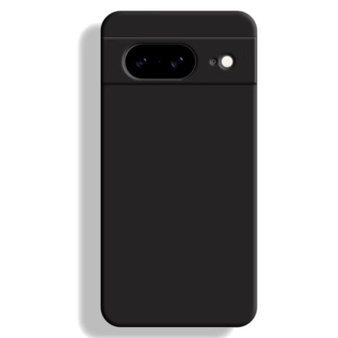 Силиконовый чехол для Google Pixel 8a (с микрофиброй внутри) Черный