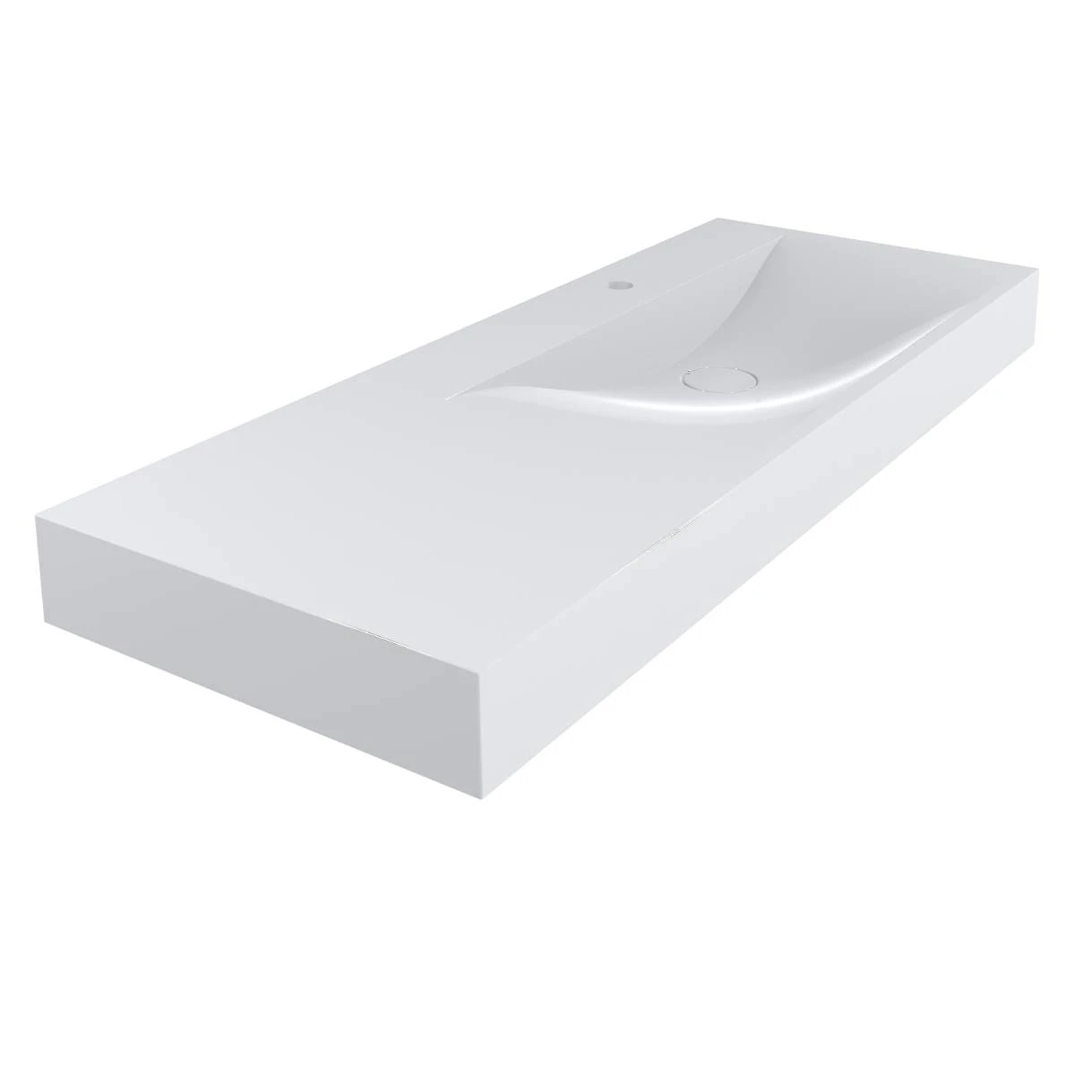 Умывальник накладной Miraggio Viola прямоугольный 1200x460 мм Белый (MG-8813432)