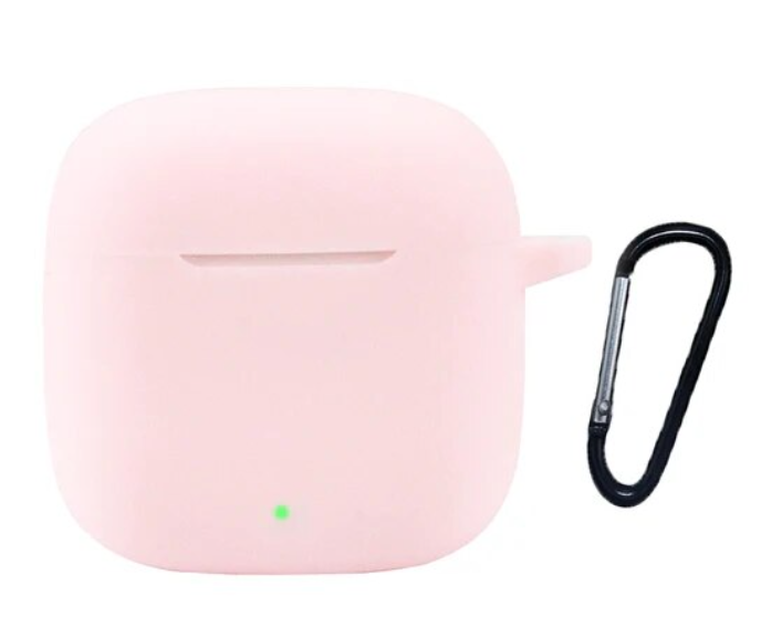 Чехол-накладка DK Silicone Candy Friendly с карабином для Huawei FreeBuds SE 2 Pink