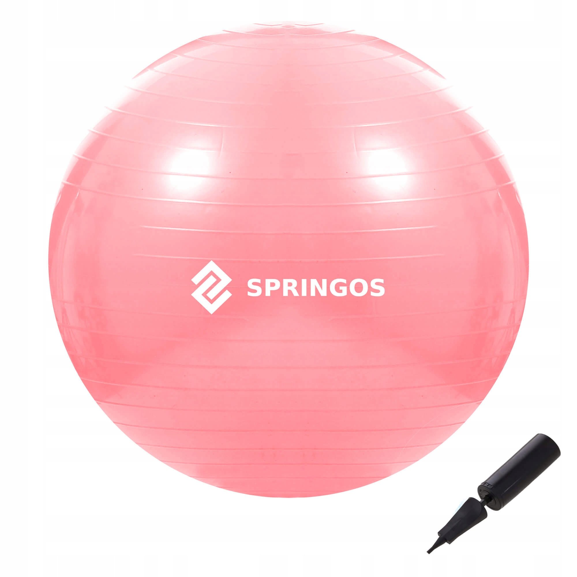 М'яч для фітнесу Springos Anti-Burst 75 см FB0012 Pink М'яч для фітнесу Springos Anti-Burst 75 см FB0012 Pink