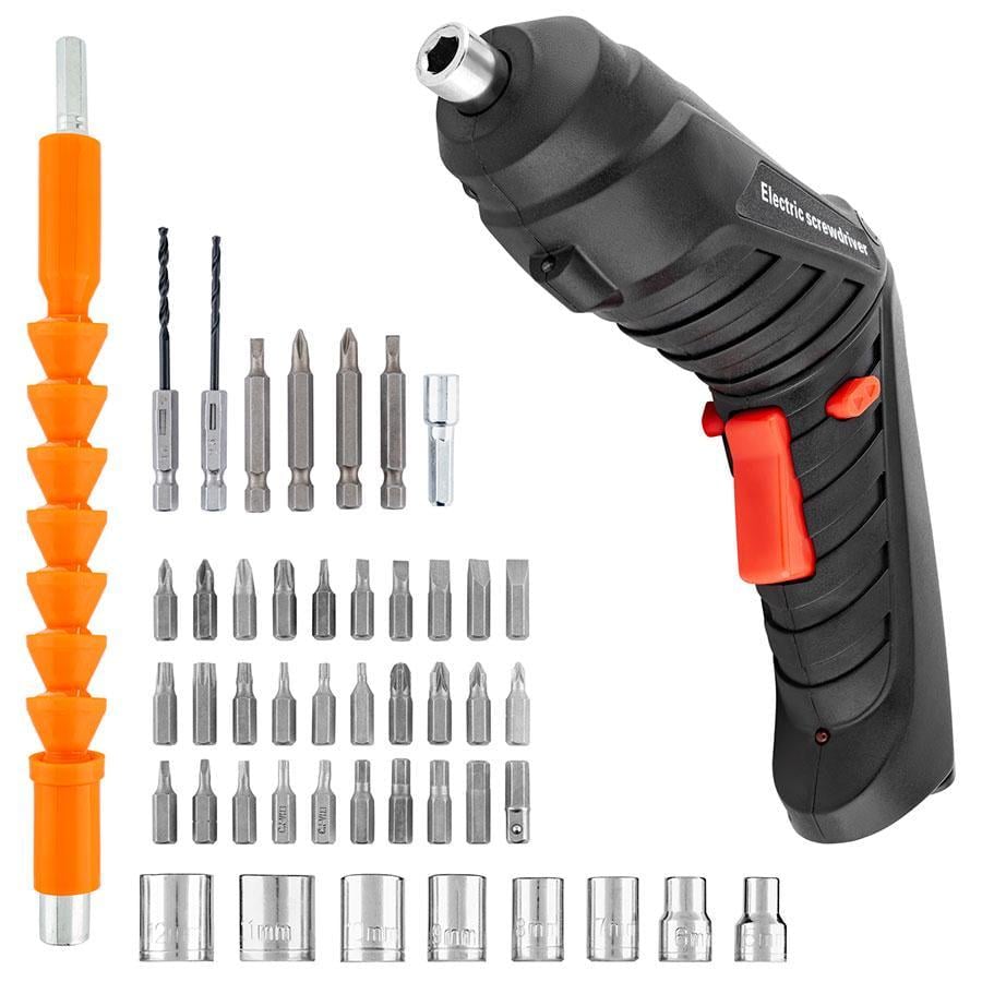 Викрутка електрична акумуляторна з бітами 46в1 в кейсі (286801)