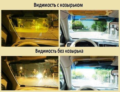 Сонцезахисний козирок HD Vision Visor для автомобіля (2-1-2371) - фото 2