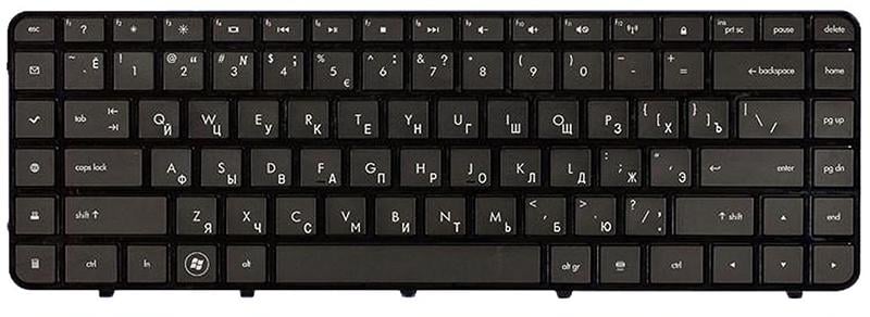 Клавиатура для ноутбука HP Pavilion DV6-4023 матовая (597630-251)