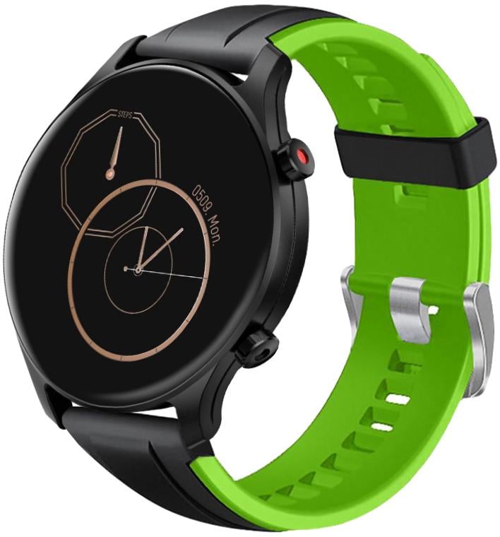 Ремешок Coholl для Haylou LS04 RS3 Black Green (26315-4A)