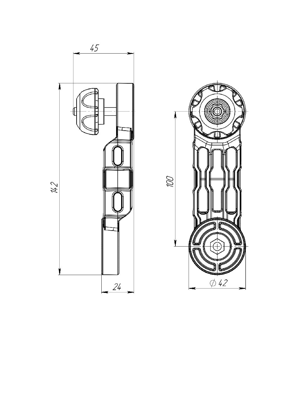 Пластиковий подовжувач для аксесуарів Borika FASTen Ex100 L 100 мм із шліцами 27,7° Чорний (01.14.010.01.43) - фото 2 Пластиковий подовжувач для аксесуарів Borika FASTen Ex100 L 100 мм із шліцами 27,7° Чорний (01.14.010.01.43) - фото 2