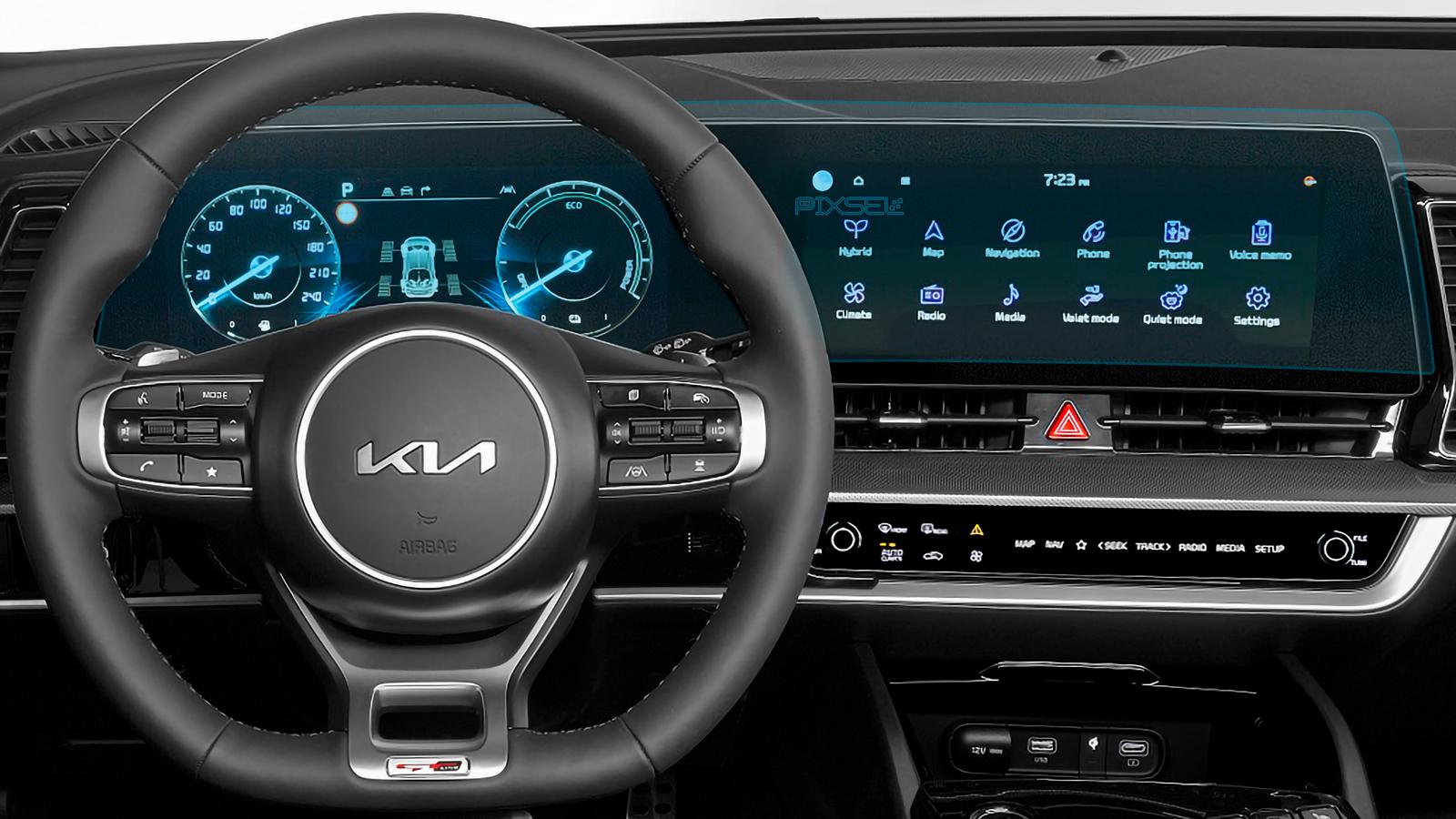 Стекло защитное Pixsel гибридный глянец на приборную панель KIA SPORTAGE 31,2“ 2022 Стекло защитное Pixsel гибридный глянец на приборную панель KIA SPORTAGE 31,2“ 2022