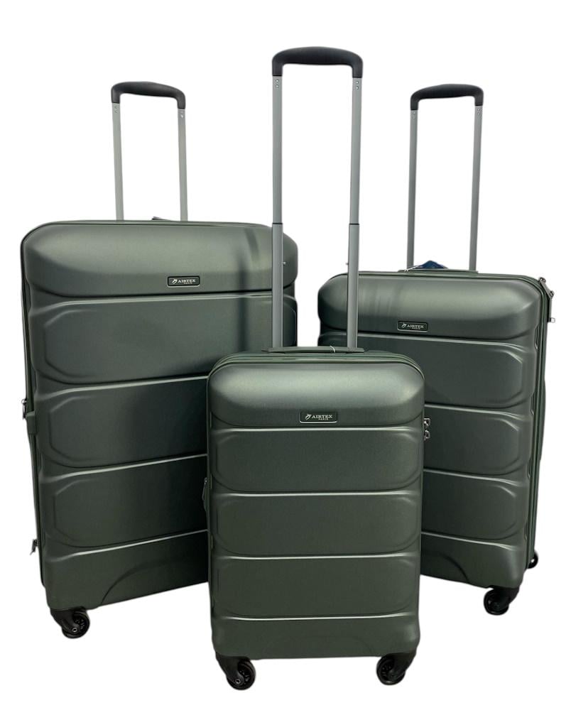 Комплект чемоданов Airtex 748 Темно-зеленый (f481c16ccdf14dd1b1edd45e2642f0d6)