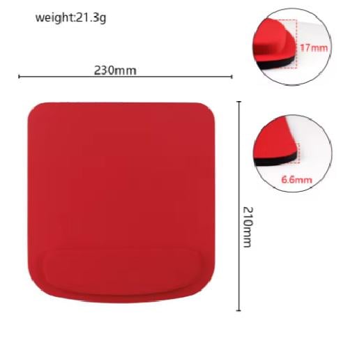 Килимок для миші з подушкою для зап'ястя ергономічний Червоний - фото 2 Килимок для миші з подушкою для зап'ястя ергономічний Червоний - фото 2