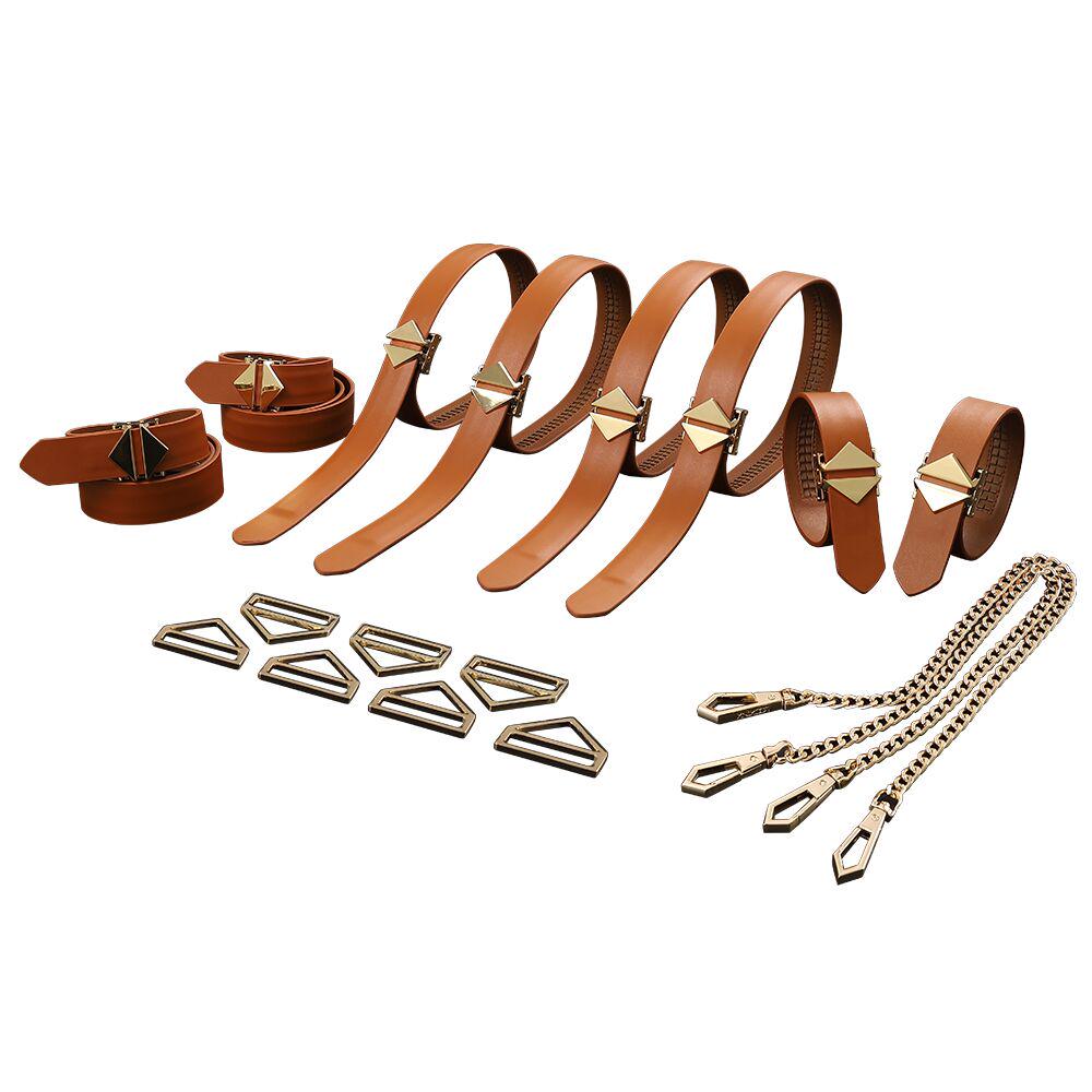 Набор ремней для связывания LOCKINK 8 шт. Brown