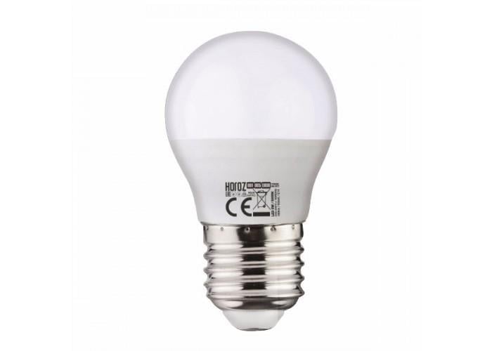 Світлодіодна лампа-куля HOROZ ELECTRIC SMD 4W 6400K E27 250 Lm 175-250V (001-005-0004-141)