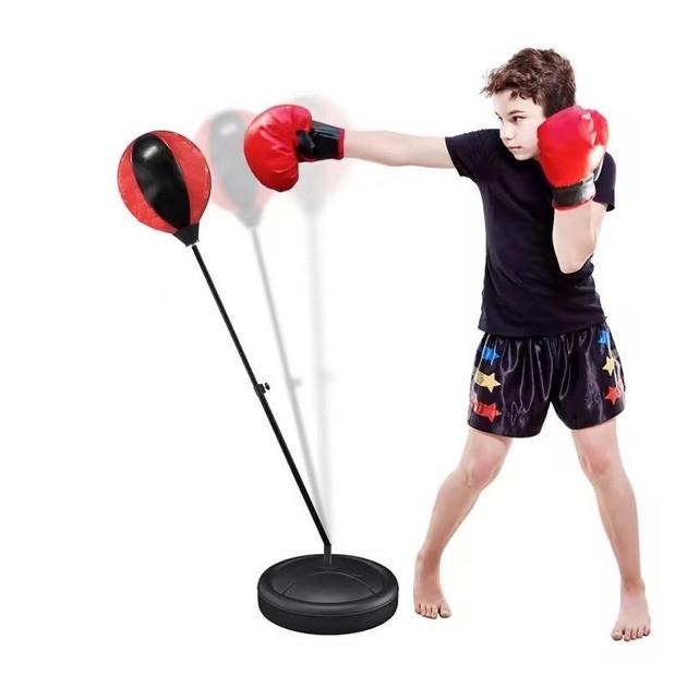 Детский боксерский набор на стойке с перчатками и насосом 70-110 см - фото 2 Детский боксерский набор на стойке с перчатками и насосом 70-110 см - фото 2