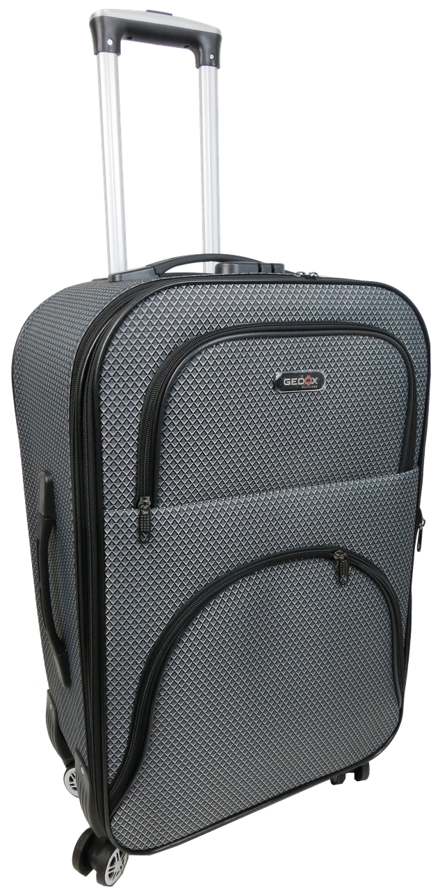 Валіза на колесах Gedox GD Polo тканинна середня в клітинку 67 л Сріблястий - фото 2 Валіза на колесах Gedox GD Polo тканинна середня в клітинку 67 л Сріблястий - фото 2