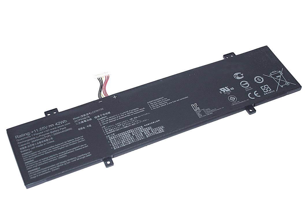 Аккумулятор для ноутбука Asus C31N1733 TP412UA 11,55 V 3640 mAh
