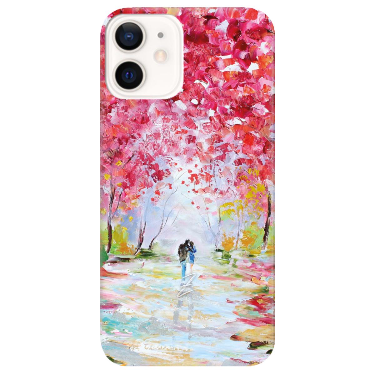 Силиконовый чехол Zorrov для Apple iPhone 12 Mini - Paseo romántico (14050040009088249)