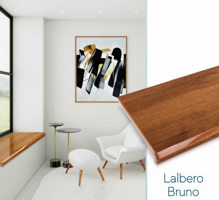 Подоконник Danke Aliant ПВХ 100 мм Коричневый Дуб (2682299920) - фото 4 Подоконник Danke Aliant ПВХ 100 мм Коричневый Дуб (2682299920) - фото 4