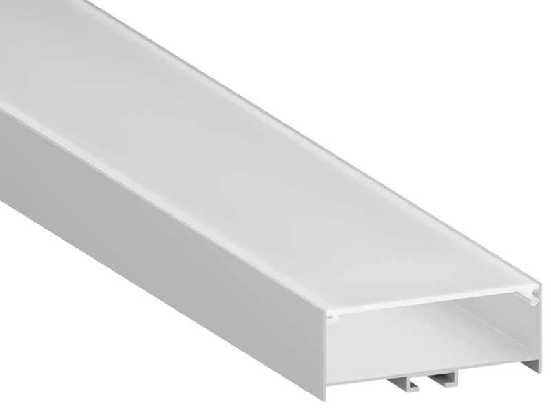 Профиль алюминиевый анодированный LEDUA АЛ-96 с рассеивателем для LED ленты накладной/подвесной 3 м (8251)