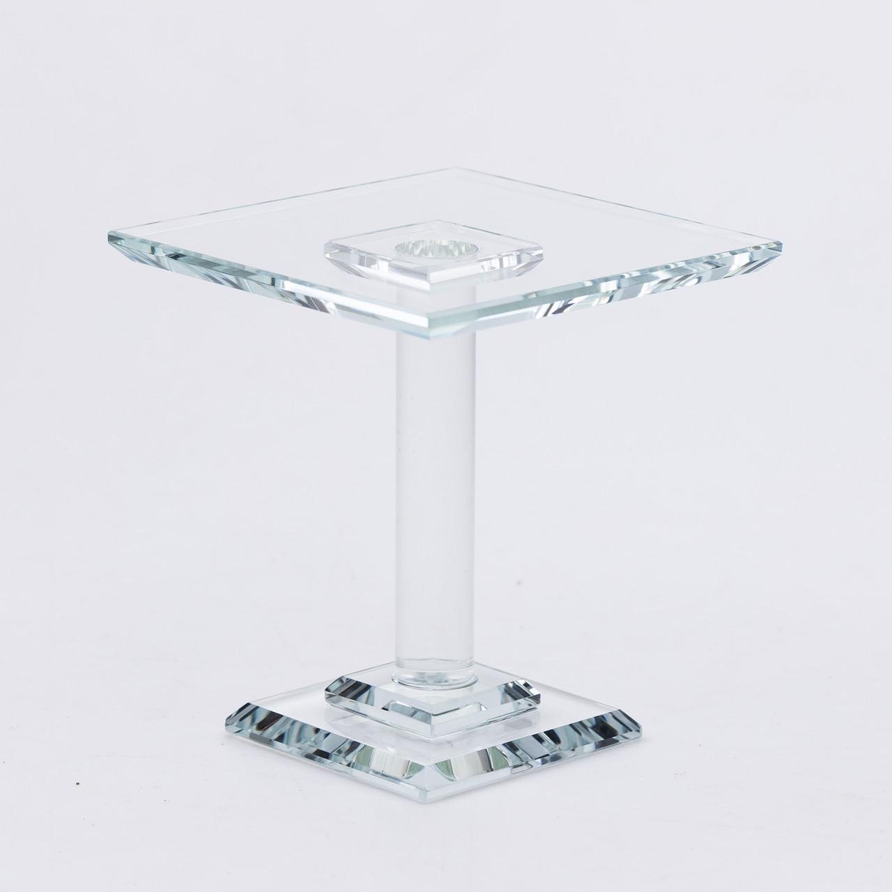 Тортівниця скляна HP-4-70S на ніжці кругла стійка для торта/капкейків 12x12x13 см (6953) - фото 3 Тортівниця скляна HP-4-70S на ніжці кругла стійка для торта/капкейків 12x12x13 см (6953) - фото 3