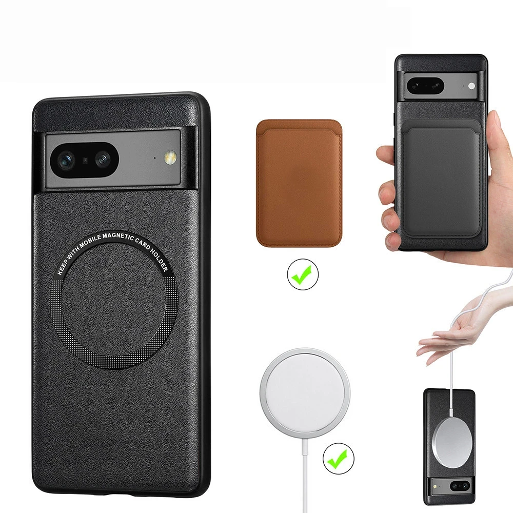 Чехол Leather Hybrid для Google Pixel 7 (MagSafe) - фото 2