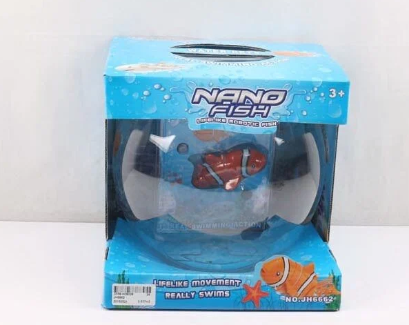 Роборибка JH 6662 пластиковый аквариум/рыбка на батарейках/в коробке