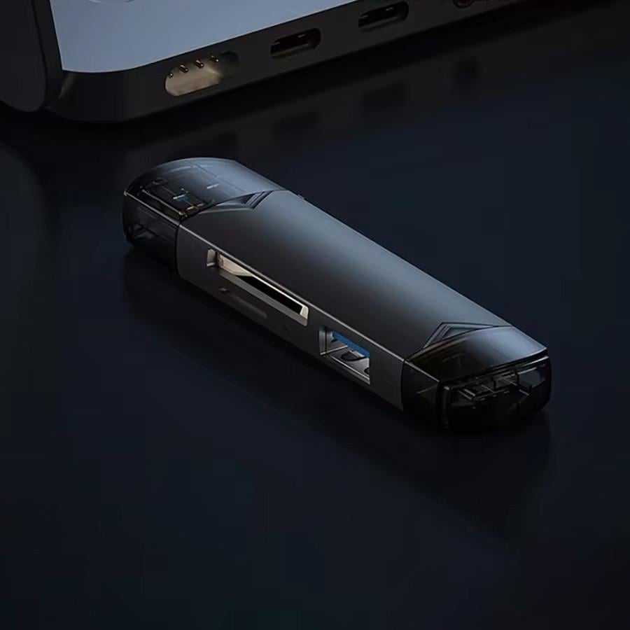 Кардридер U&P USB Type-C/USB 3.0/Micro USB-microSD/SD/USB 3.0 OTG Grey (SSE-U08-GY) - фото 9 Кардридер U&P USB Type-C/USB 3.0/Micro USB-microSD/SD/USB 3.0 OTG Grey (SSE-U08-GY) - фото 9