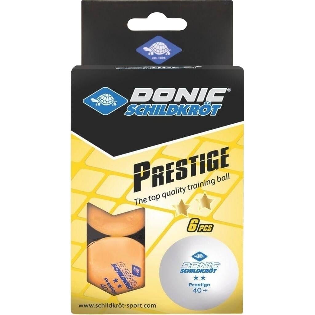 Набор мячей для настольного тенниса Donic PRESTIGE 2*40+ 6 шт. Оранжевый (658028)