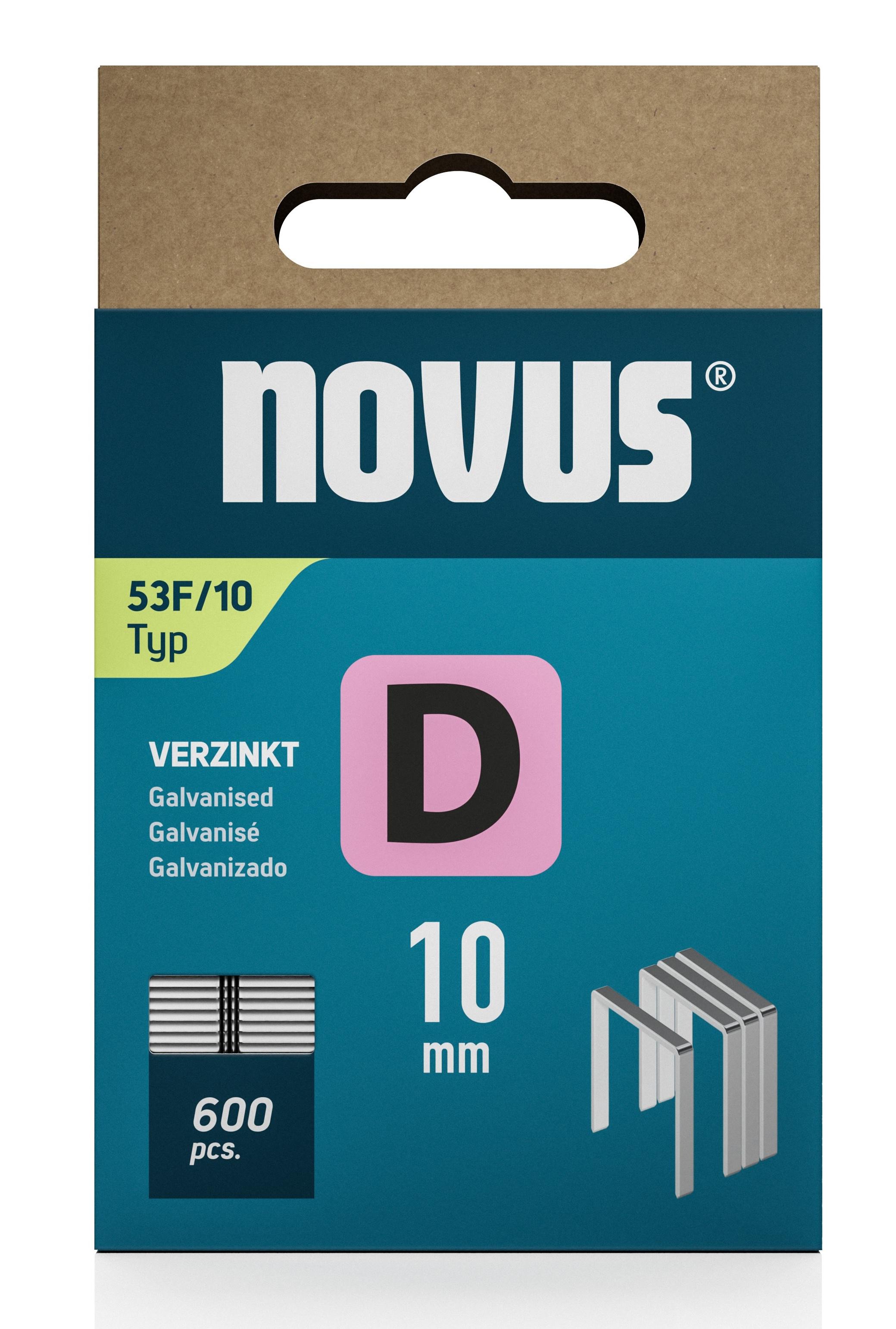 Скоби плоскі Novus для будівельного степлера D тип 53F 10 мм (042-0790) - фото 3