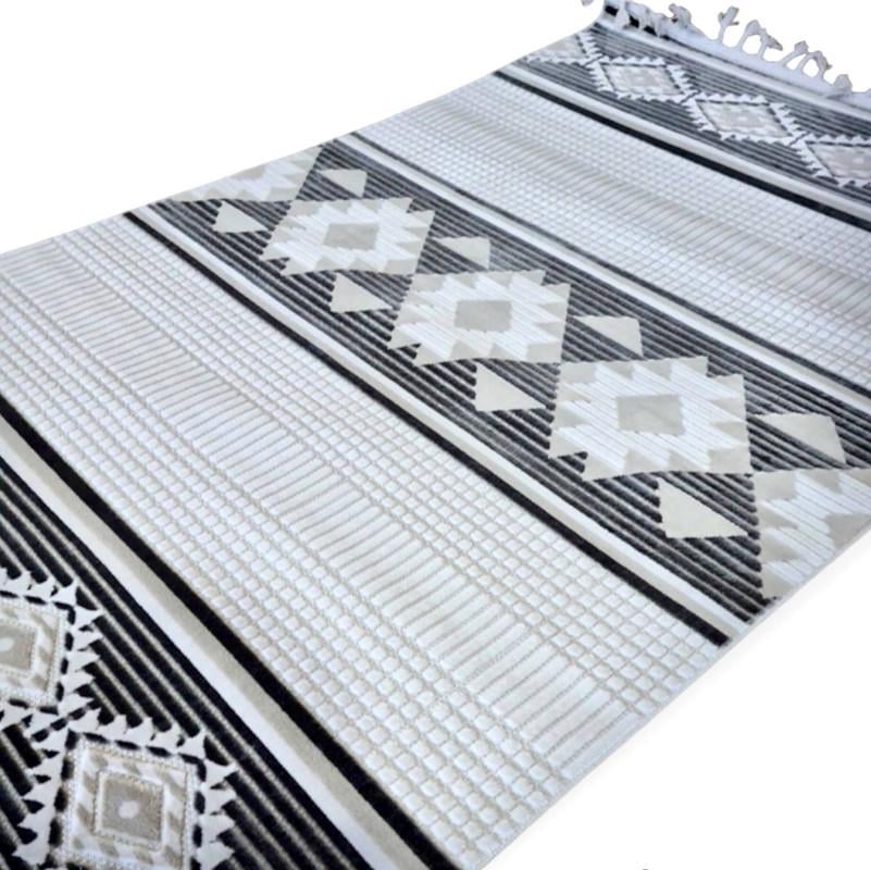 Ковер акриловый Garden 0,6х1 м Кремовый/Серый (048193)