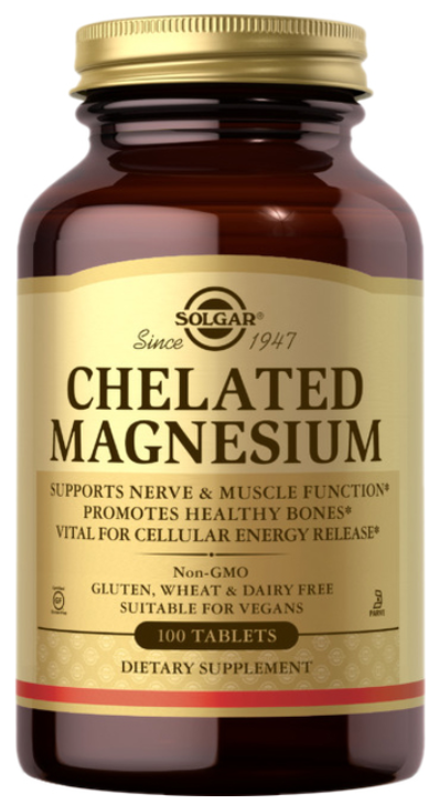 Магний Хелат Solgar Chelated Magnesium 400 мг 100 таблеток