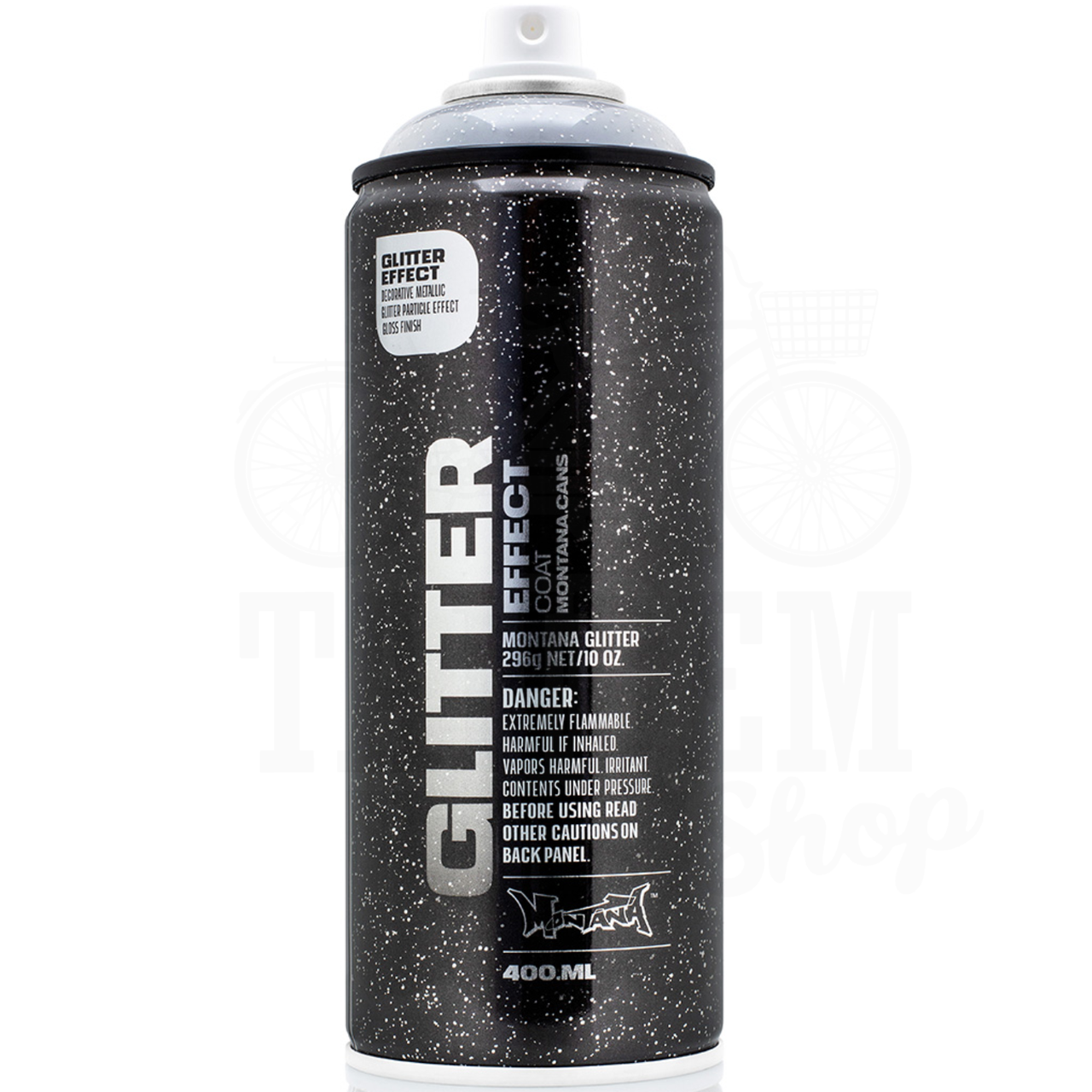 Аэрозольная краска эмаль c эффектом блеска Montana Glitter 400 мл Glitter Silver