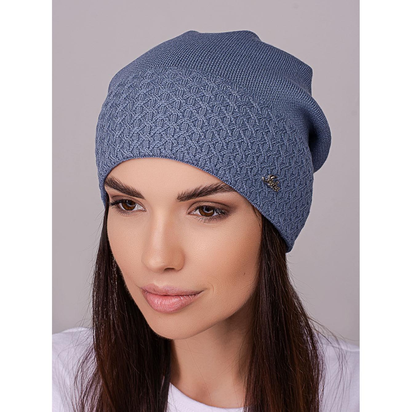 Шапка женская Leks ПОЭЗИЯ шерстяная утепленная флисом с узором на отвороте сзади сцепленная one size Джинс (258466) - фото 1 Шапка женская Leks ПОЭЗИЯ шерстяная утепленная флисом с узором на отвороте сзади сцепленная one size Джинс (258466) - фото 1