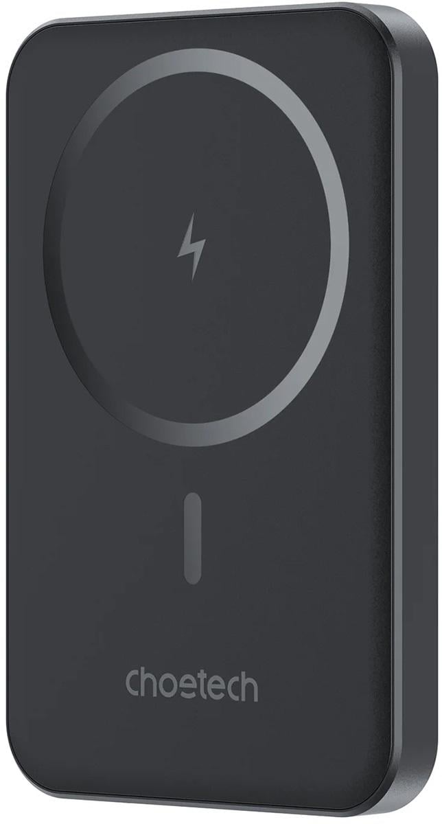 Повербанк Choetech Slim Magnetic Wireless 5000 mAh 20W PD Qi-15W USB-C In/Out Black (B709-CCBK)