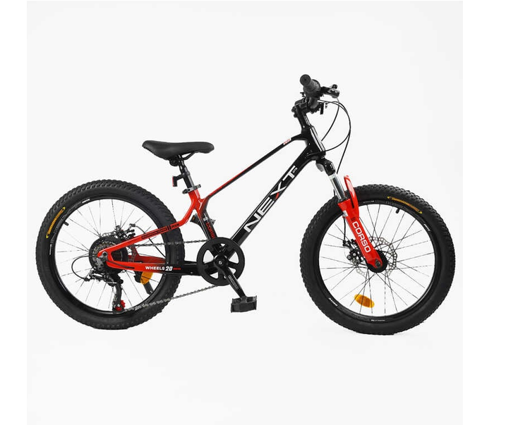 Велосипед Corso NEXT NX-20319 20"/11,5" магнієва Чорний/Червоний (169874)