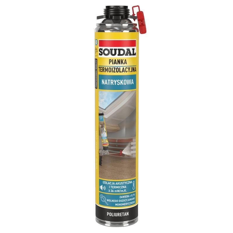 Пена термоизоляционная SOUDAL пистолетная 700 мл 3 шт. (000010000000801TER)