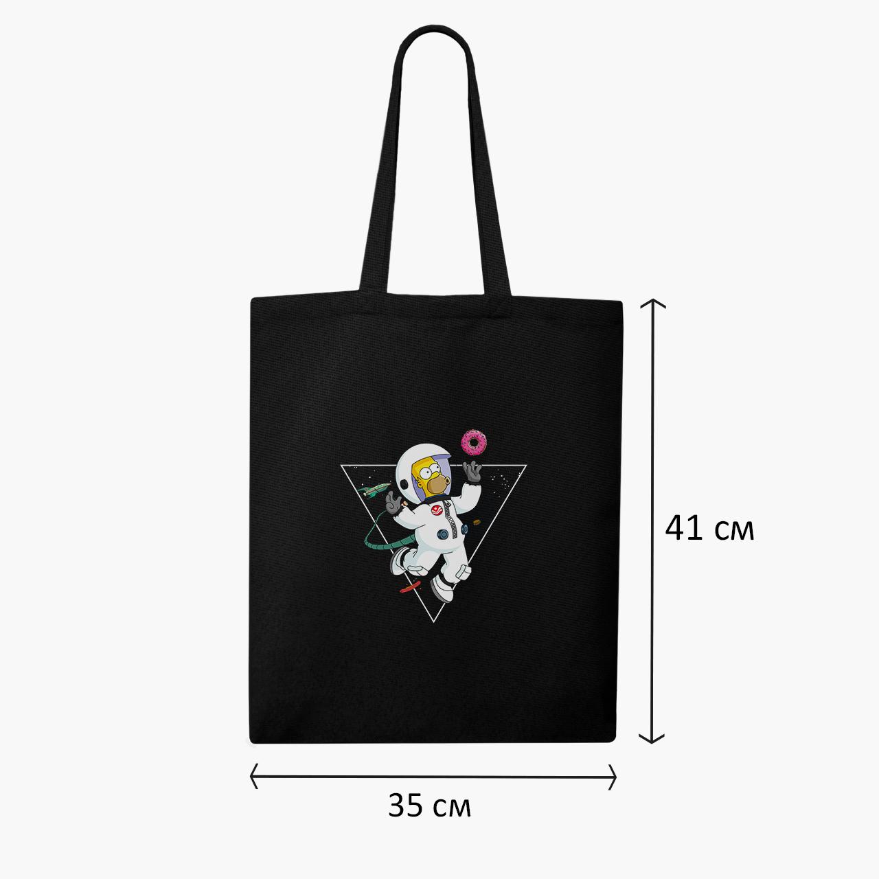 Эко сумка шоппер на молнии Гомер Симпсон в космосе 41x35 см (9227-2044-BKZ) - фото 3 Эко сумка шоппер на молнии Гомер Симпсон в космосе 41x35 см (9227-2044-BKZ) - фото 3