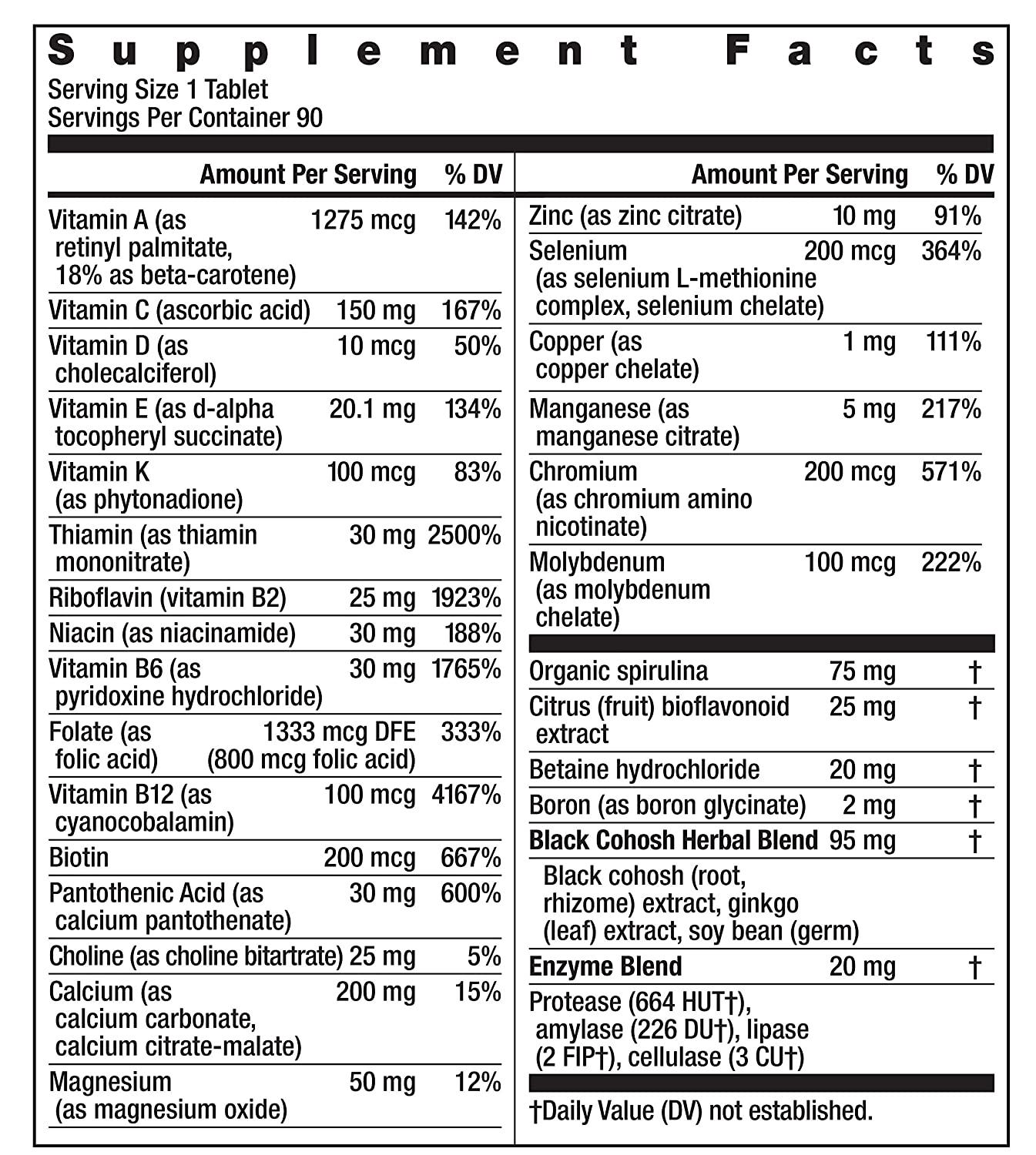 Женские витамины при менопаузе Rainbow Light Menopause One 90 таблеток (745) - фото 4 Женские витамины при менопаузе Rainbow Light Menopause One 90 таблеток (745) - фото 4